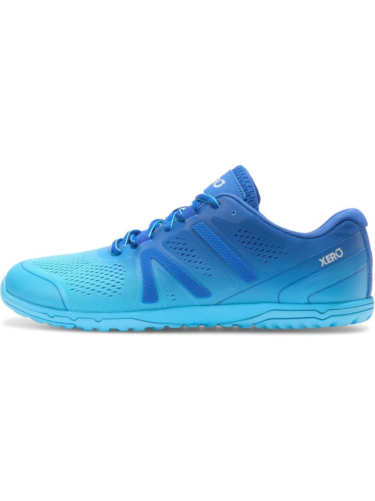 Xero Men's Blue Iolite Rubber Lightweight Lace Up Running Athletic Shoes